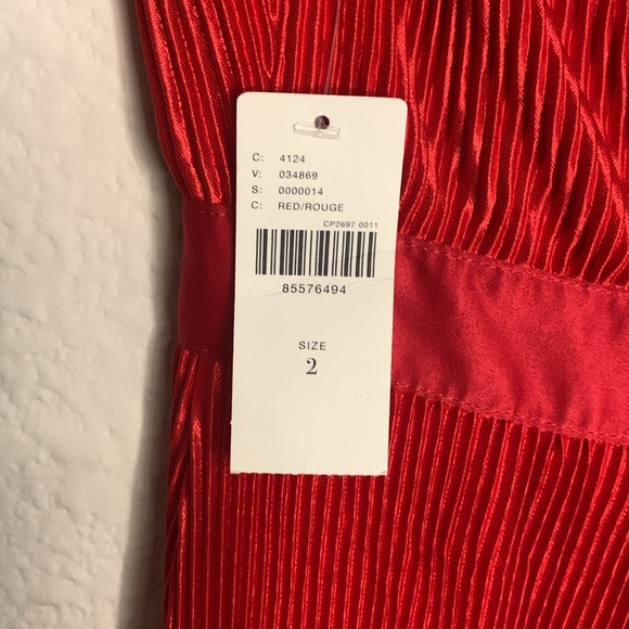 Size 14 NWT By Anthropologie Plisse Halter Jumpsuit - Picture 7 of 8